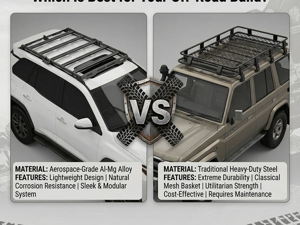 Aluminum-Magnesium vs. Steel Roof Racks: Which Is Best for Your Off-Road Build?