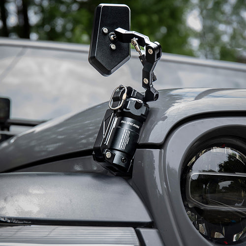"Grenade" Hood Latch & Sand Mirror Kit for Jeep Wrangler