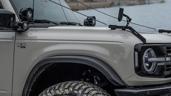 Rain Forest Diverter with Asymmetric Sand Mirrors for Ford Bronco