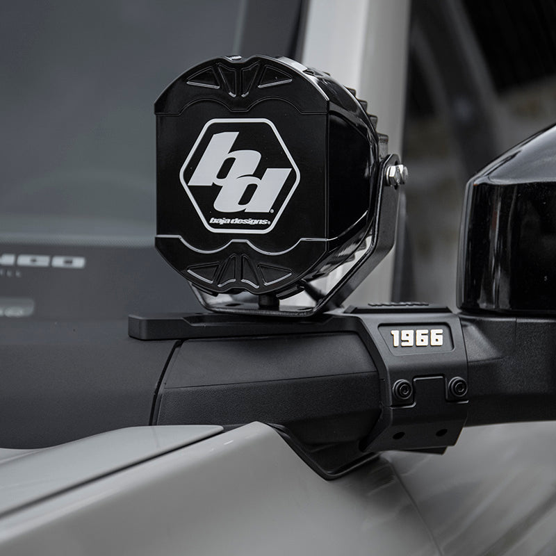 A-pillar spotlight bracket for Ford Bronco