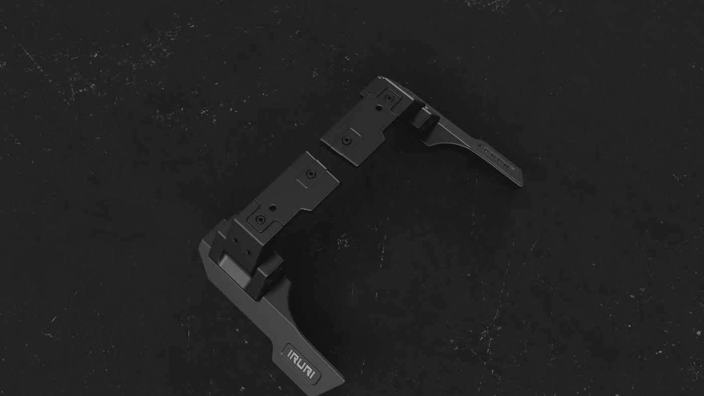 3D animated showcase video demonstrating the precise CAD fitment of the A-pillar ditch light mounts on a LC250 GX550.