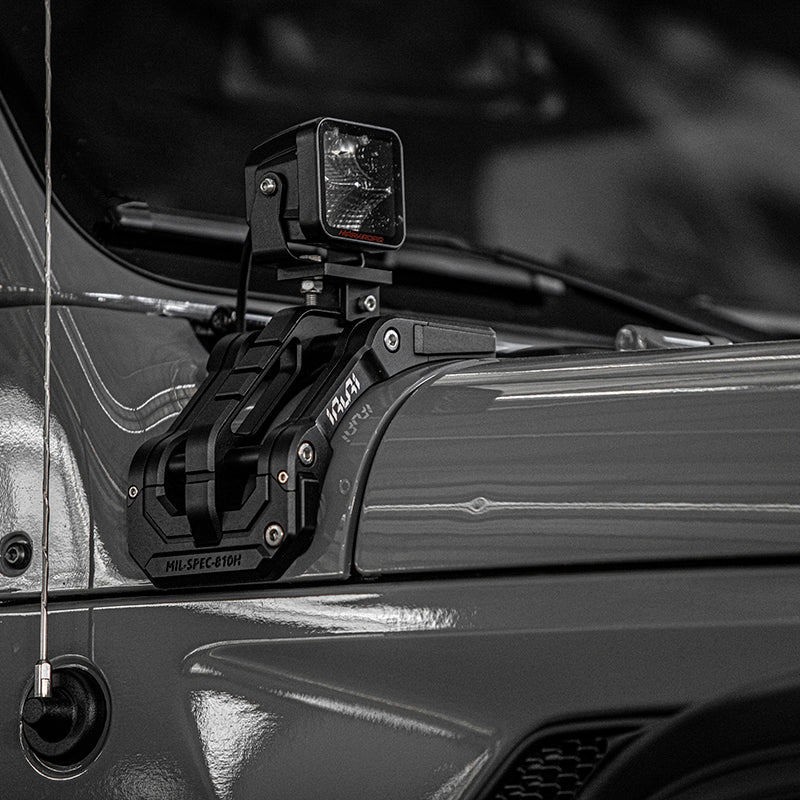 A-Pillar Light Bar Mounts for Jeep Wrangler