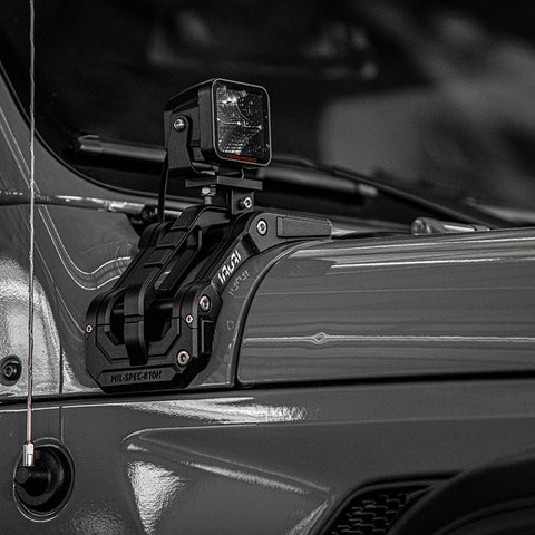 A-Pillar Light Bar Mounts for Jeep Wrangler